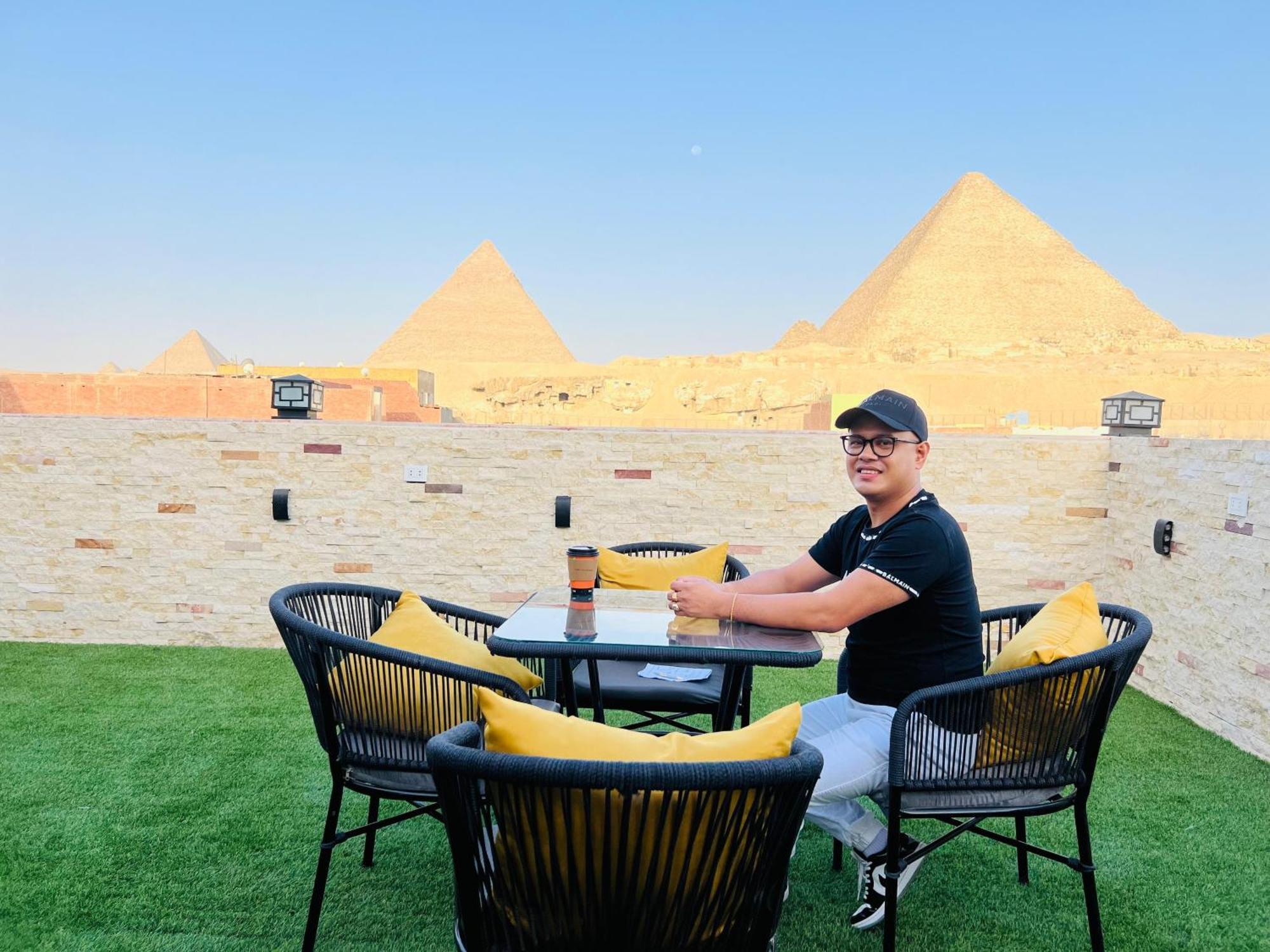 New Scarab Pyramids View Hotell Kafret el-Gabal Eksteriør bilde